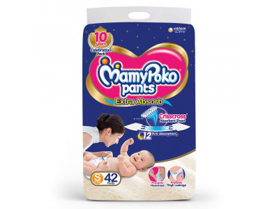 Mamy Poko Pants Small 4-8kg Diapers (Pack of 42)