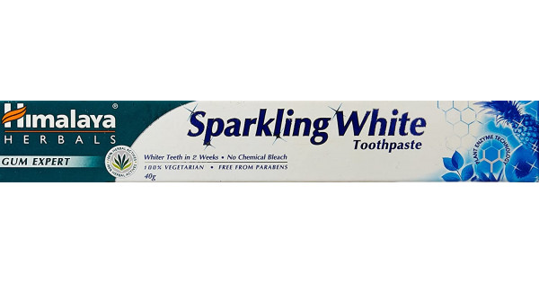 Himalaya Sparkling White Toothpaste 40g : Buy Himalaya Sparkling White ...