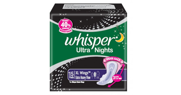 Whisper Ultra Heavy Flow Sanitary Pad