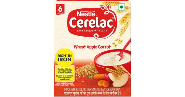 Nestle Cerelac Baby Cereal with Milk & Iron (from 6 to 24 Months), Rice:  Buy box of 300.0 gm Powder at best price in India