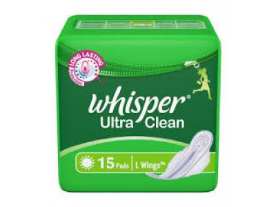 Whisper Ultra Clean XL Sanitary Pads (Pack of 15)