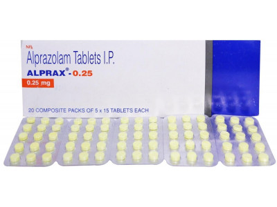 Alprax 0.25 mg Tab (Pack-15)