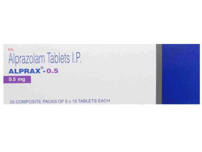 Alprax 0.5 mg Tab (Pack-15)