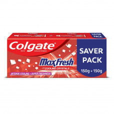 Colgate Maxfresh Cooling Crystals Red Toothpaste (150 g+150 g) 300 g