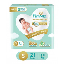 Pampers Premium Care Pants Small Diapers (Pack of 21)