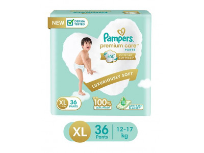 Pampers Premium Care Pants XL Diapers (Pack of 36)