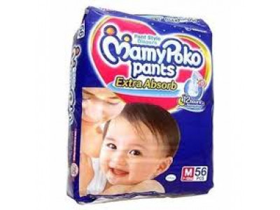 Mamy Poko Pants Diapers Medium (Pack of 56)